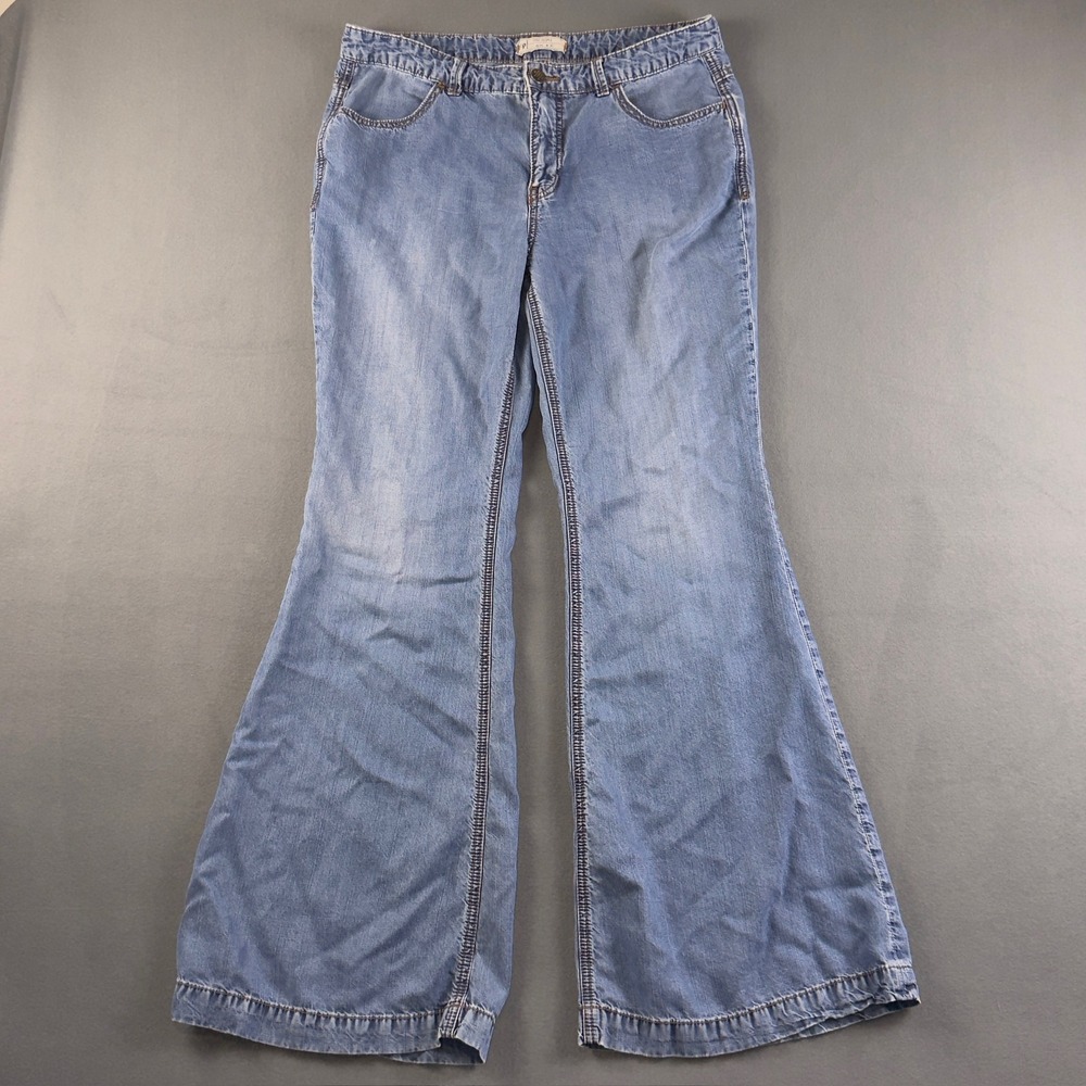 Free People Light Blue Denim Flare Jeans